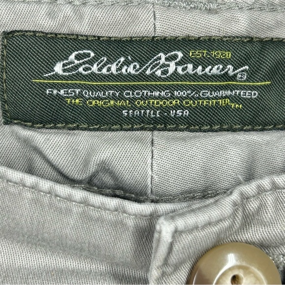 Eddie Bauer Cropped Chinos Plus Size 18 Casual Walking Travel Ankle Khakis Basic - Picture 3 of 4